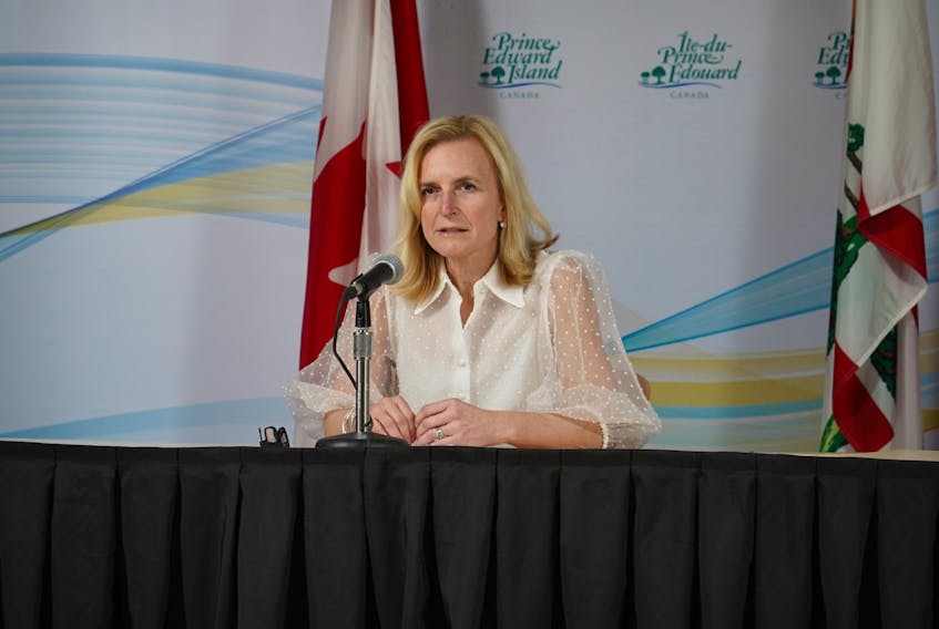 Chief public health officer Dr. Heather Morrison provides an update on the coronavirus (COVID-19) during a daily news conference on March 30, 2020.