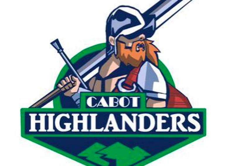 The logo for the new minor midget team for the Strait area - the Cabot Highlanders.