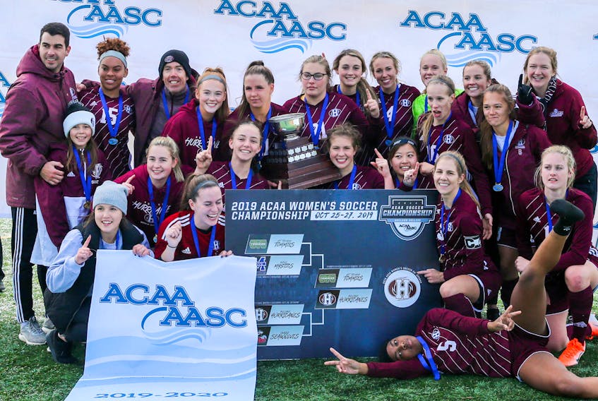 The Holland Hurricanes recently won the Atlantic Collegiate Athletic Association (ACAA) women's soccer championship and are competing at the Canadian Collegiate Athletic Association (CCAA) nationals this week in Edmonton, Alta.