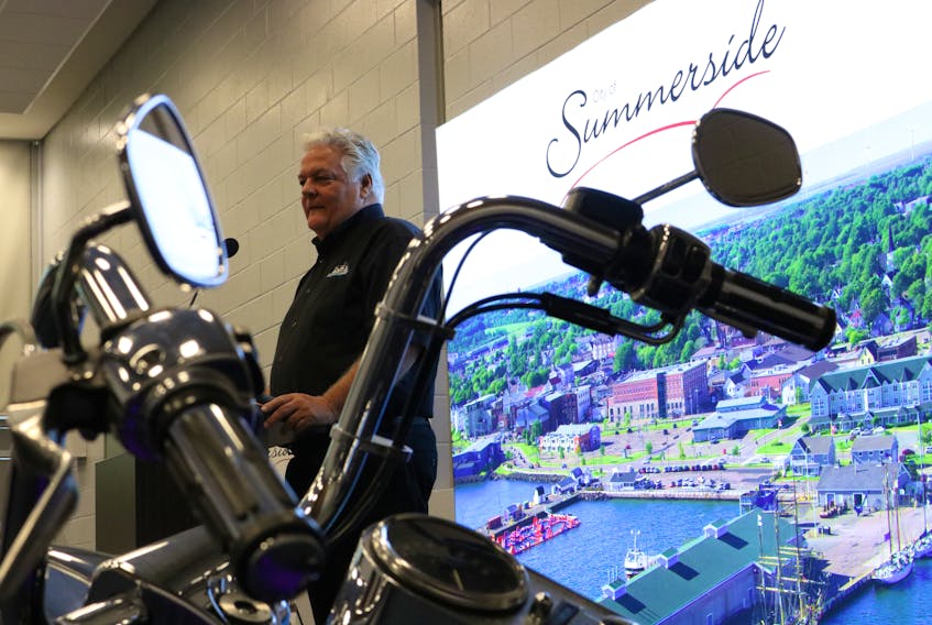 Dale Hicks, chairman of Atlanticade said the popular motorcycle festival has found a permanent home in Summerside. Millicent McKay/Journal Pioneer