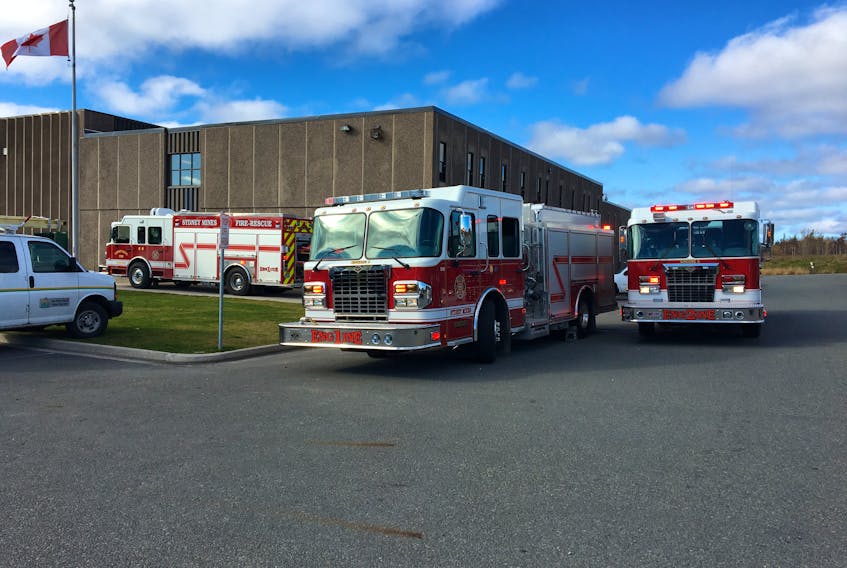 The Sydney Mines Volunteer Fire Department responded to Memorial High School Thursday morning after school officials reported a smoke bomb had gone off in the building. Students and staff were evacuated and sent home for the day.