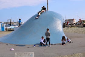 The Wave sculpture is the main attraction for kids on the Halifax waterfront. - Alex Smith