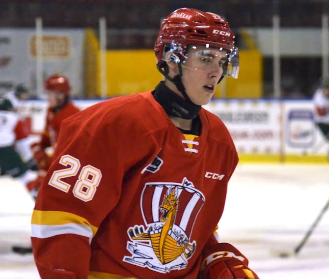 Logan Camp was acquired by the Cape Breton Eagles on Monday from the Baie-Comeau Drakkar.