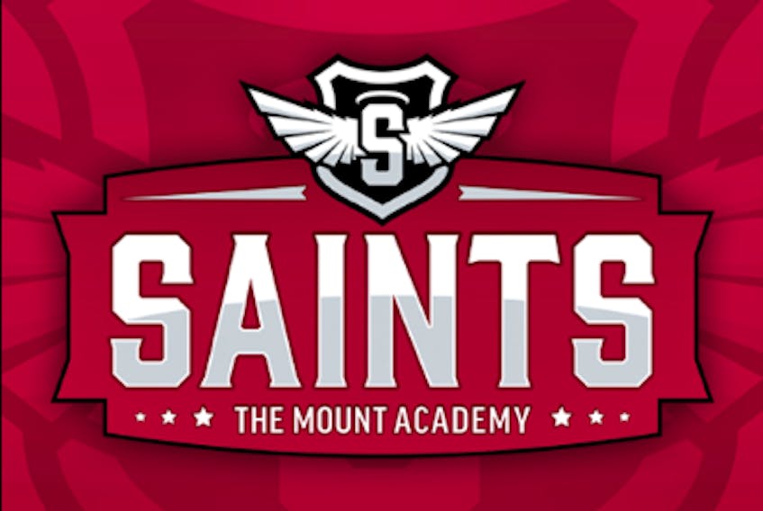 The Mount Academy Saints logo.