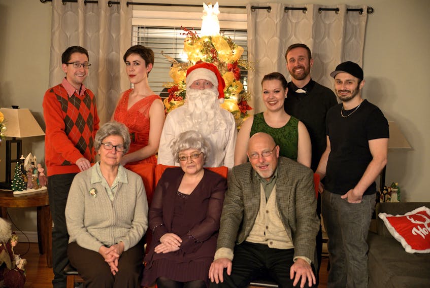 The St. John's Players cast of  their 2018 holiday show, “A Christmas Spirit.”