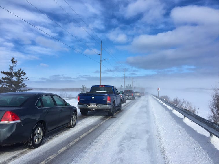 The Pictou Causeway has been temporarily closed while first responders attend a multi-vehicle accident.