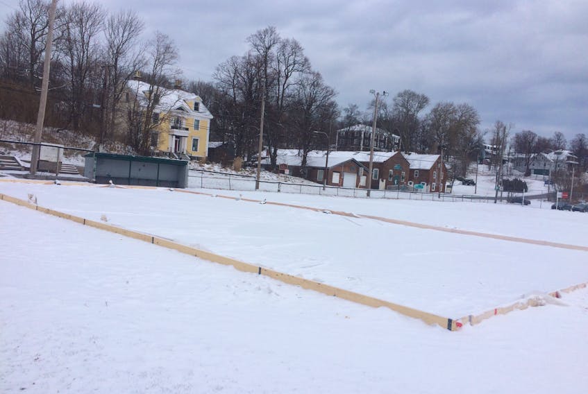 There is a new outdoor rink in the Town of Pictou’s ball field.