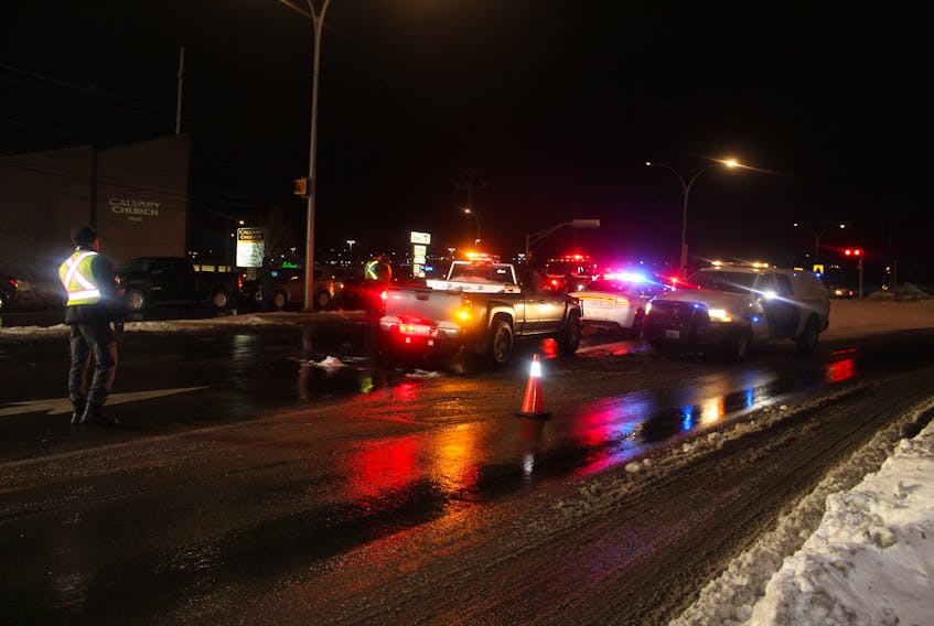 Emergency crews were at the scene of a four-vehicle collision at the intersection of University Avenue and Capital Drive in Charlottetown on Friday, Jan. 4, 2019.