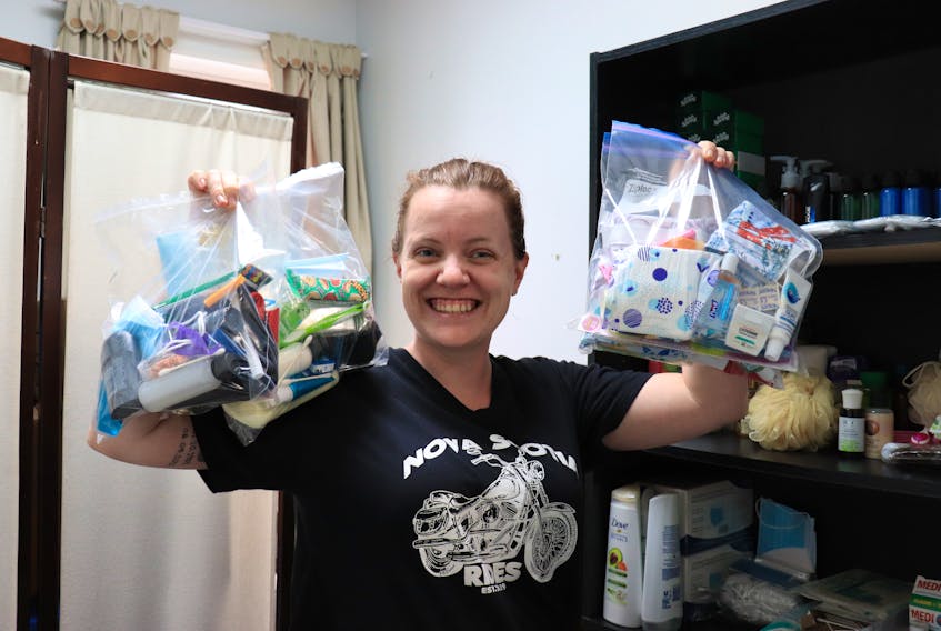 Two weeks ago, Amy Miller started collecting hygiene products to distribute to the homeless during the holiday season. Since then, she's filled up an entire room with the products and continues to receive an assortment of donations from community members all over HRM.