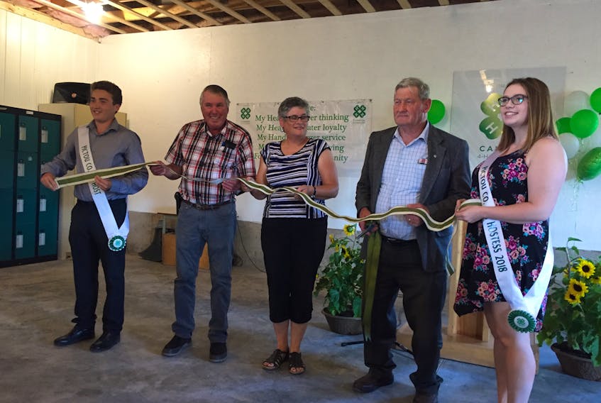 4H and its supporters were on hand for the official opening of the new barn.