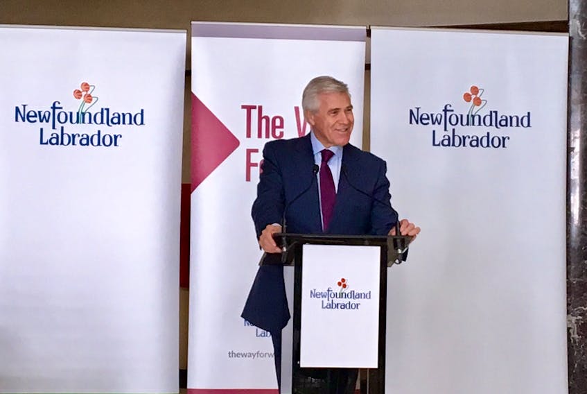 Premier Dwight Ball announced a new financial assessment method Monday for people entering long-term care facilities.
