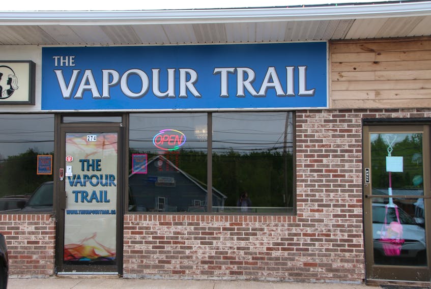 The Vapour Trail recently opened on Pictou Road, in Bible Hill. A store in Amherst opened a few days later, bringing the number of locations in Nova Scotia to 11.