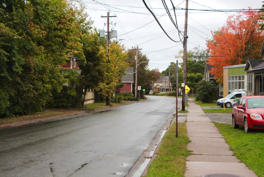 St. Mary's Street, one of many residential areas in Antigonish where there are many rental accommodations.