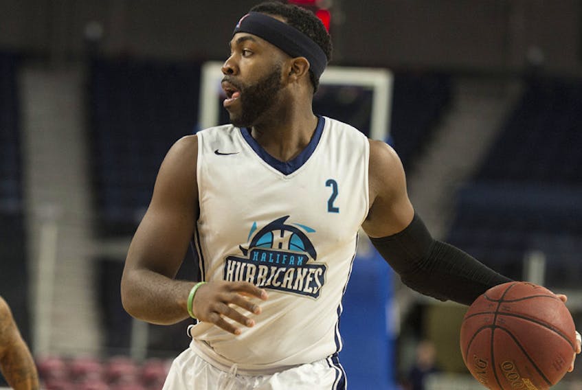Ta’quan Zimmerman is seen in action for the Halifax Hurricanes in Dec. 2017. He will suit up for Cape Breton this fall.