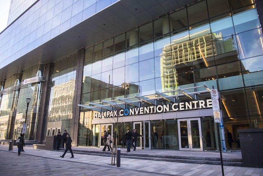 The front of the new Halifax Convention Centre is seen in this Dec. 2017 file photo.