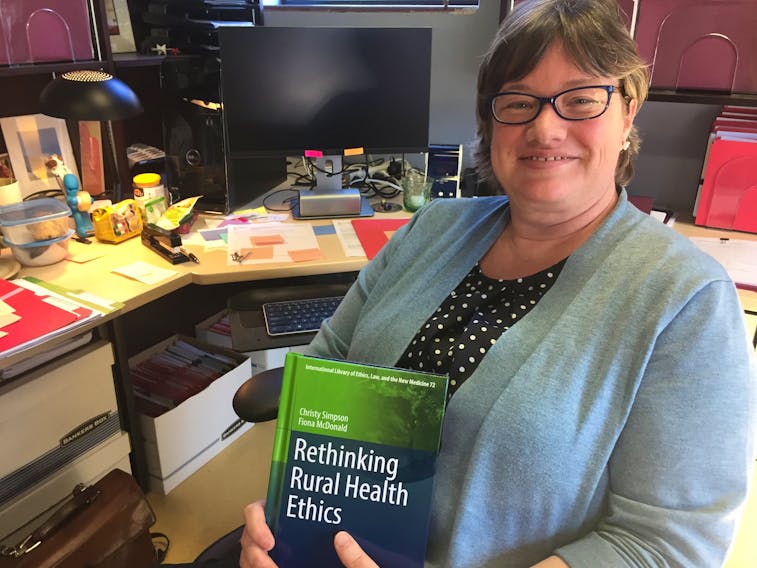 Bioethics professor Christy Simpson of Dalhousie University has co-authored a book that discusses the challenges and rewards of providing health care in rural communities.