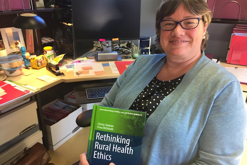 Bioethics professor Christy Simpson of Dalhousie University has co-authored a book that discusses the challenges and rewards of providing health care in rural communities.