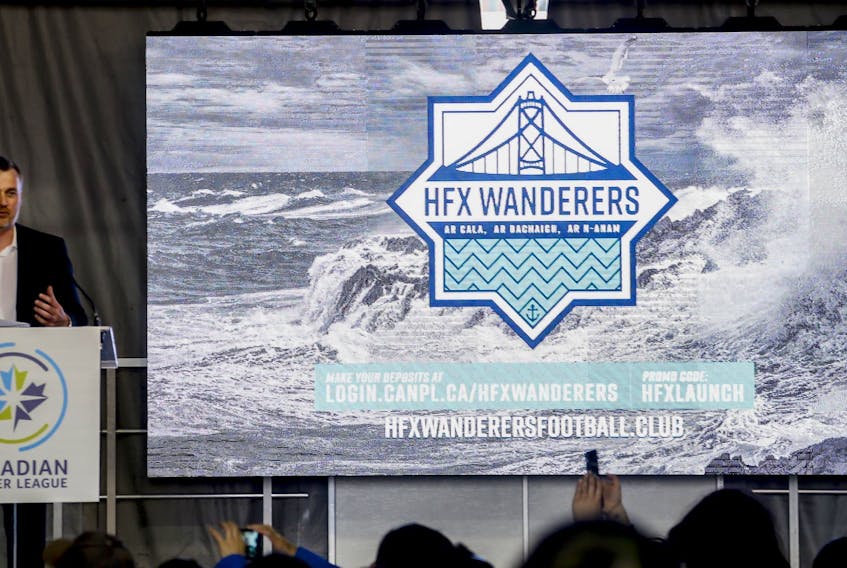 Derek Martin, president of Sports & Entertainment Atlantic, announces HFX Wanderers FC as a member of the Canadian Premier League on May 25, 2018.