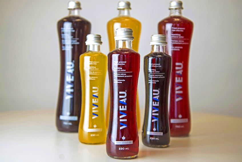 Hanspeter Stutz, owner of Domaine de Grand Pre winery, has partnered with Ted Grant to create Viveau, a company that is combining Nova Scotia fruit juice with mineral water to make a healthy drink for export and the domestic market.  

Ryan Taplin  THE CHRONICLE HERALD