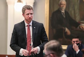 Premier Iain Rankin speaks in the legislature Tuesday, March 9, during the opening of the House session. -- Communications Nova Scotia