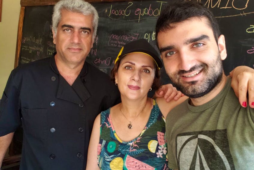 From left: Mehran Farrokhrouz, his wife Foroozan Moslemi and their son Aryana Farrokhrouz moved from Tehran, Iran to Nova Scotia in April 2019. The family is planning to return to their home country if their immigration file does not move forward.