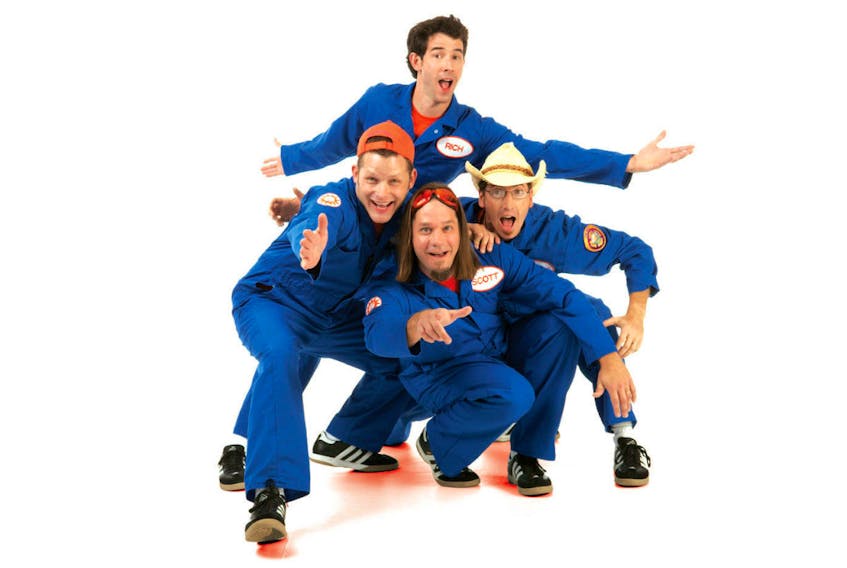 Imagination Movers, an American children's band formed in New Orleans, La., in 2003, will be bringing its high-energy, interactive live music show to Jack Frost Winterfest in February. The lineup includes Rich Collins, clockwise, from top, Scott "Smitty" Smith, Scott Durbin and Dave Poche.