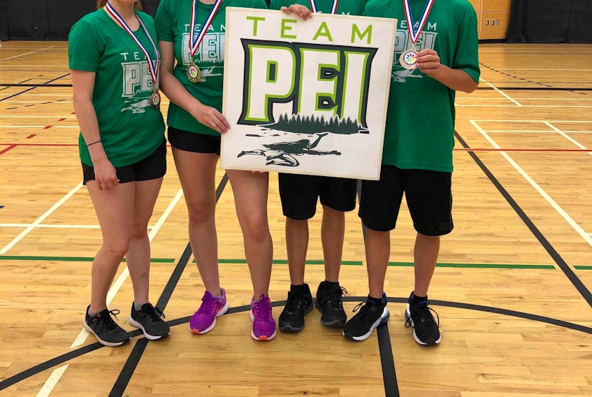 Team P.E.I.’s badminton team had a strong showing at the first-ever Atlantic Indigenous Games over the weekend in Halifax, N.S. From left: Nikeda Sark, gold in girls doubles and silver in girls singles; Keely Dyment, gold in girls doubles; Kavon Bernard, bronze in boys doubles, and Mikey Perry, bronze in boys doubles.