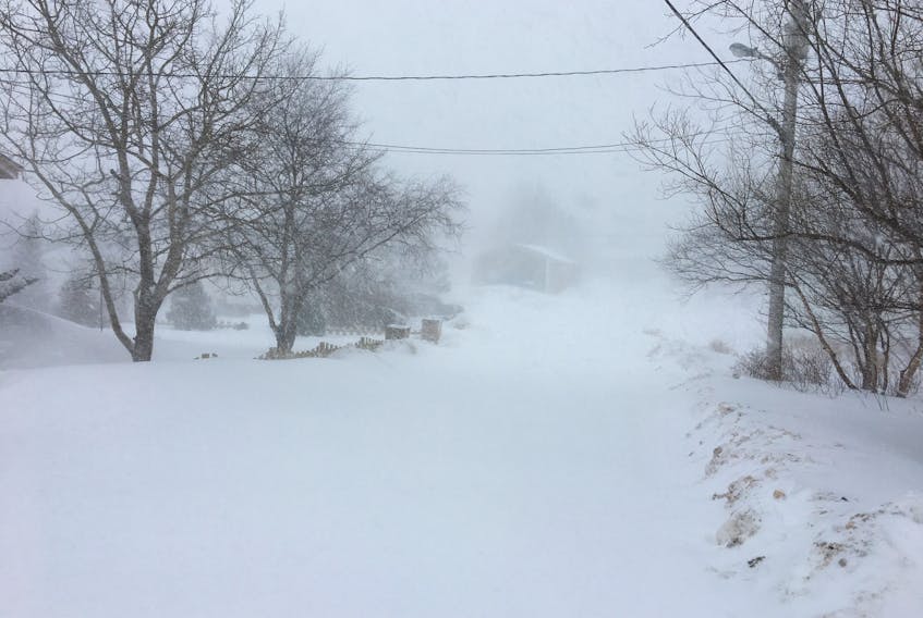 A winter storm is causing high winds and blowing snow across the Burin Peninsula. COLIN FARRELL/THE SOUTHERN GAZETTE