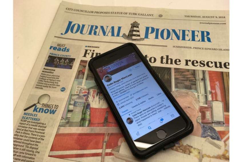 Journal Pioneer reporter's tweet about a day with no obituaries in the print edition went viral.