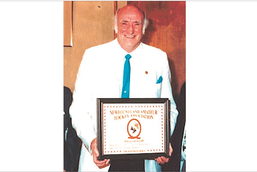 Jack Reardigan was inducted into the Hockey Newfoundland and Labrador Hall of Fame in 1994. He entered the provincial Sports Hall of Fame in 1987 and had been one of the inaugural inductees into the Royal St. John’s Regatta Hall of Fame in 1987.  — Hockey NL