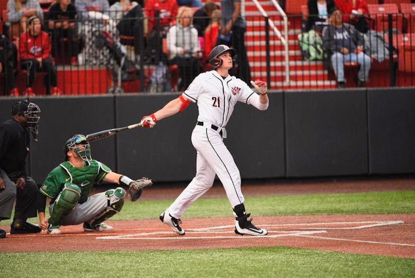 Western Kentucky University outfielder Jake Sanford of Dartmouth is expected to be selected in this week’s Major League Baseball draft.