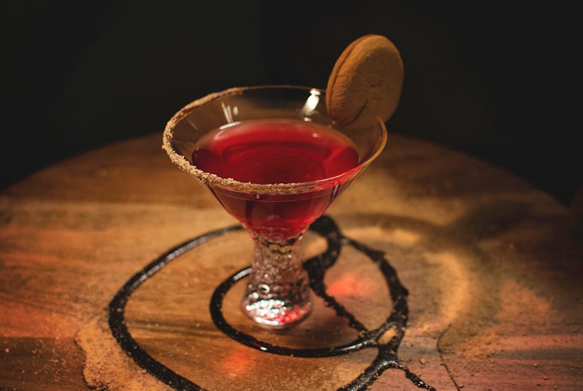 Shown here is the Jam Jam Martini.