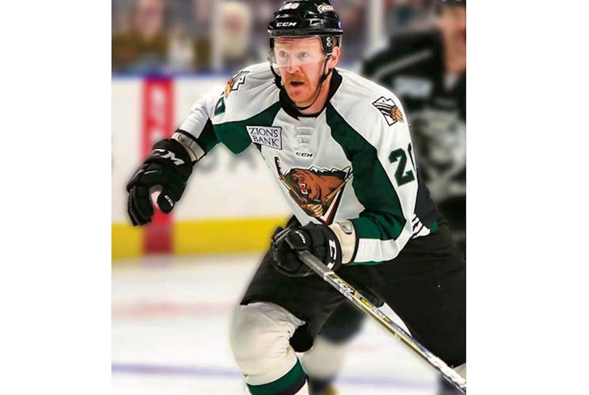 In 2017-18, the season before he became the first-ever captain of the Newfoundland Growlers, defenceman James Melindy played 53 games for the ECHL’s Utah Grizzlies. The Growlers are in Utah for three games this week, but Melindy did not travel with the team to Salt Lake City; he’s in St. John’s, continuing to work his way back from an injury that has sidelined him for more than two weeks. — Utah Grizzlies photo