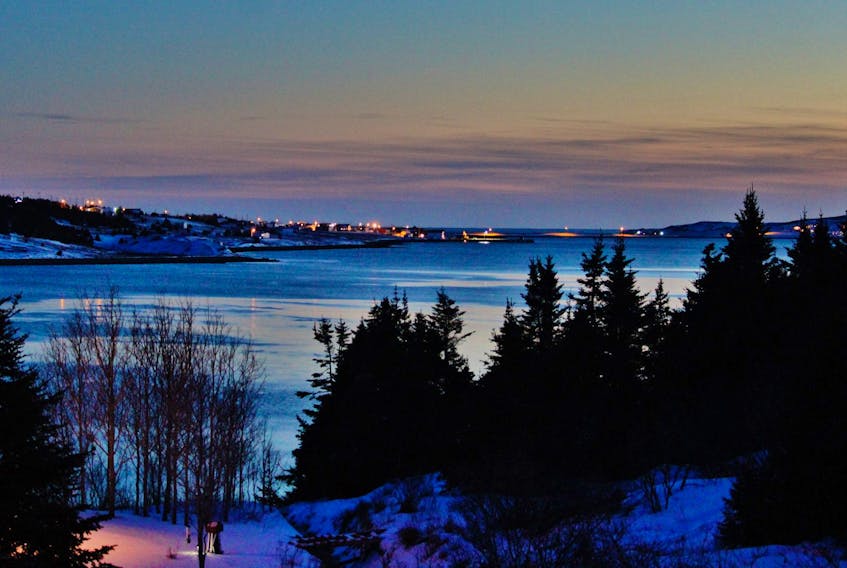A cold start to the week in Newfoundland! Cliff Doran braved the elements and headed outside to take this lovely photo of the last light on Monday.  By sunrise the following morning, it was a bone-chilling -16 in Trepassy, on the southern tip of the Avalon.   There’s warmer weather on the horizon, but it will come at a cost.
