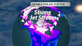 When the stable flow of the vortex is disrupted, an ordinary winter can suddenly turn severe and memorable. - WSI