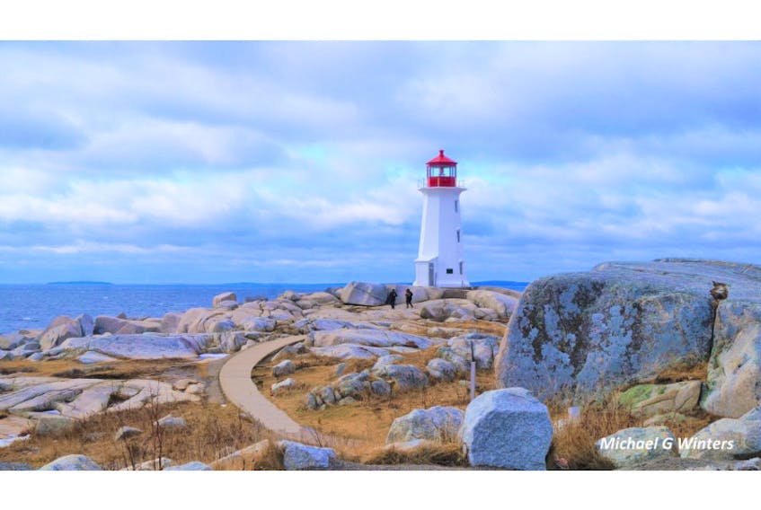 Michael Winters captured Peggy's Cove lighthouse on a winter's day.