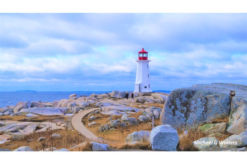 Michael Winters captured Peggy's Cove lighthouse on a winter's day.