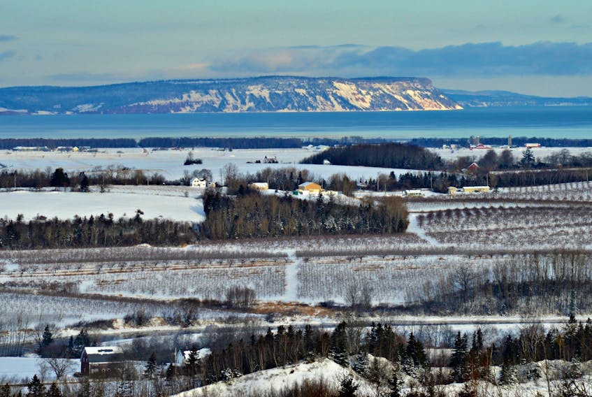 Just another little piece of paradise!
It wasn’t the warmest morning, but Chris Gertridge braved the frigid weather to capture this stunning photo. It’s a magnificent view of Blomidon, as seen from Wallbrook Mountain N.S. We’re glad the cold didn’t keep you inside Chris.  Thank you for sharing.