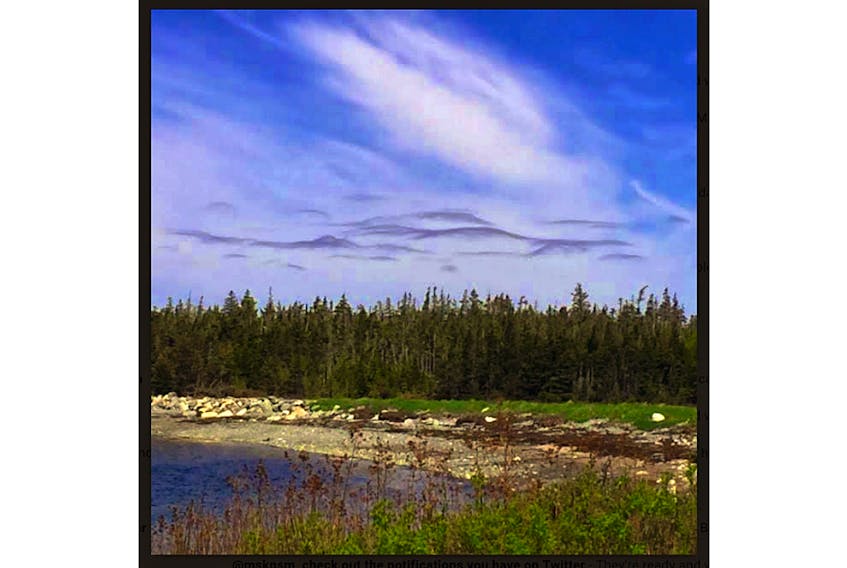 Mark Krause was taking in the beauty of Taylor Head Provincial Park in Spry Bay, N.S., when he spotted an ocean-like sky.