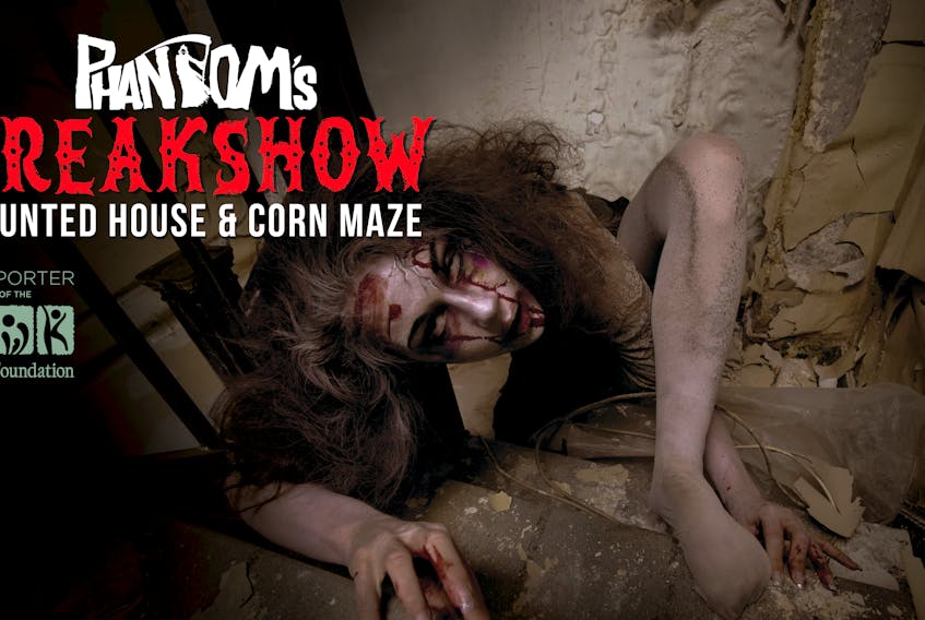 Aaron Peerless and Jaimie Corbin of Phantom Effects, a special effects business in Kentville, have created another haunting FreakShow this year, and say they had their best-ever opening weekend this year.