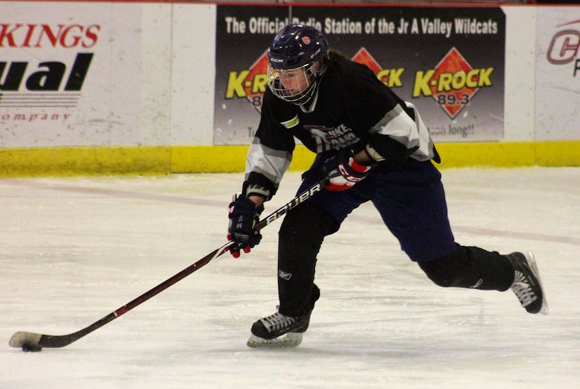 Ellen Laurence may have once hated skating, but she stuck with it and discovered her one true passion: hockey. She’s played competitively since the age of seven, and now plays for the Metro Boston Pizza team in the Nova Scotia Female Midget AAA Hockey League.
