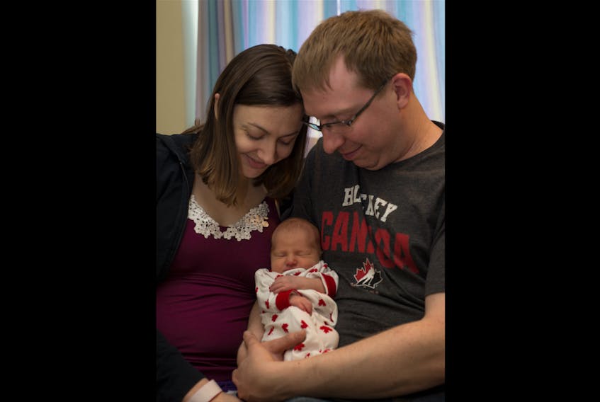 After an emergency birth no one saw coming, first-time parents Terri-Lynn and Matthew Spinney have welcomed Maryn, their daughter and the first baby born in 2018 in the Annapolis Valley.