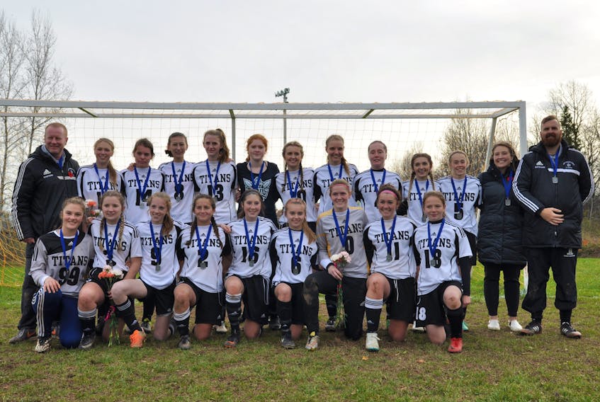 Northeast Kings girls’ soccer team hosted the 2018 provincial finals, and narrowly missed victory after a hard fought 1-0 loss to Breton Education Centre. NKEC head coach Dale Sanford spoke after the game about how proud he was of his team, saying “these girls are just class – they represent the school well, play with class and do it the right way.”