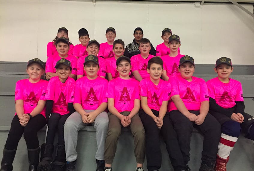 The Acadia Axemen PeeWee C hockey team is competing for the Chevrolet Good Deeds Cup with their anti-bullying campaign. If they win, they’ll receive $100,000 to donate to a local charity of their choice.