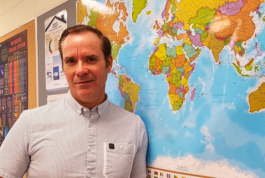 Canadian Geographic has chosen Steve Wohlmuth, a geography teacher at Central Kings Rural High School, as their Geography Teacher of the Month. Photo by Lyndsey Torcolacci.