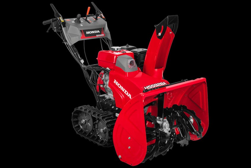 An image of one of the Honda snow blowers stolen Nov. 18 from a business in Kingston. Each machine is red, but all five are different models. The RCMP is asking for the public's assistance in locating the stolen machines.