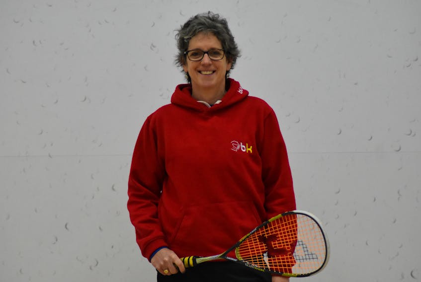 Local squash coach Janet MacLeod would like to see a spike in membership at the Kings County Squash Club in Kentville.