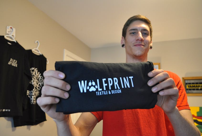Cody Myre is the owner and operator of WolfPrint, a new textile and design company in Wolfville currently looking for investors and a storefront space. The company will start selling its items at Wolfville and Kentville farmers’ markets in February.