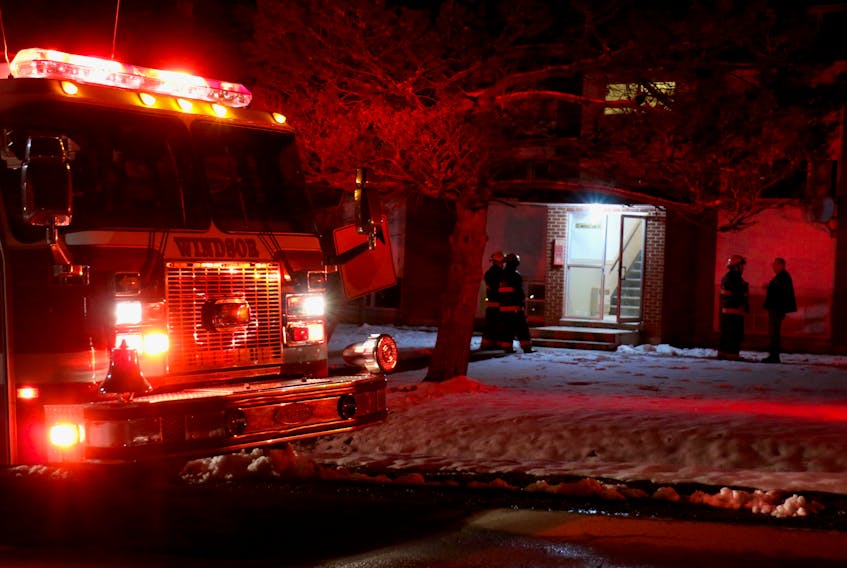 Windsor firefighters were called to an apartment fire on Underwood Drive April 9. Tenants were temporarily evacuated while firefighters investigated.