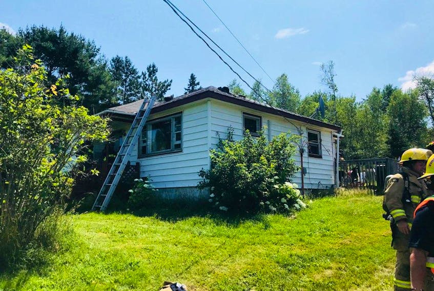 Fire departments from Brooklyn, Windsor and Hantsport responded to the mid-morning blaze in this St. Croix home July 16.